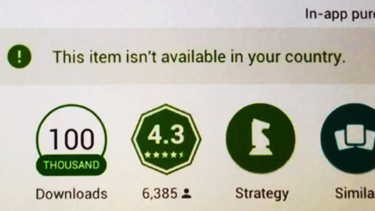 This item isn’t available in your country 1